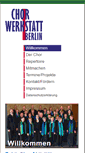 Mobile Screenshot of chorwerkstatt-berlin.de